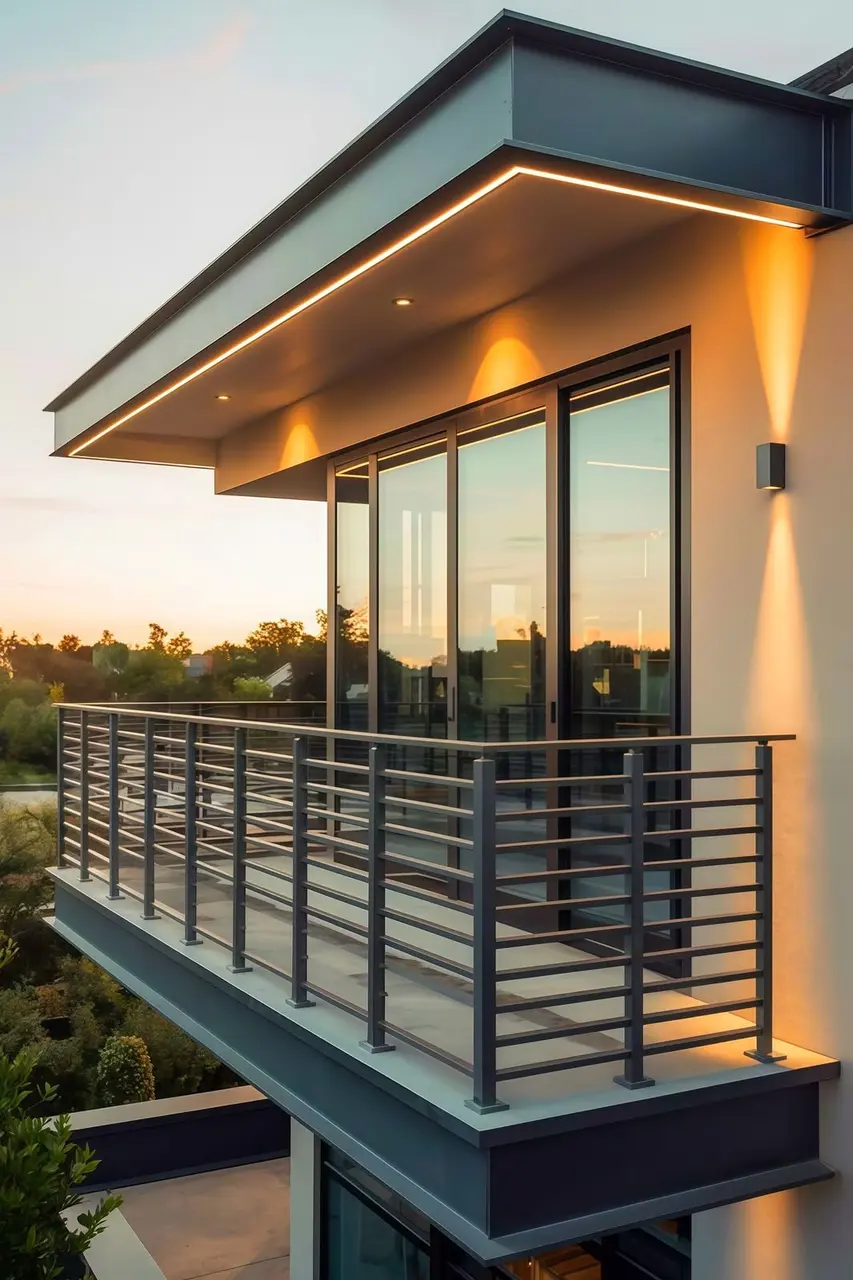 Modern Metal&Glass Balconies by Metalligator Fabrication Solutions